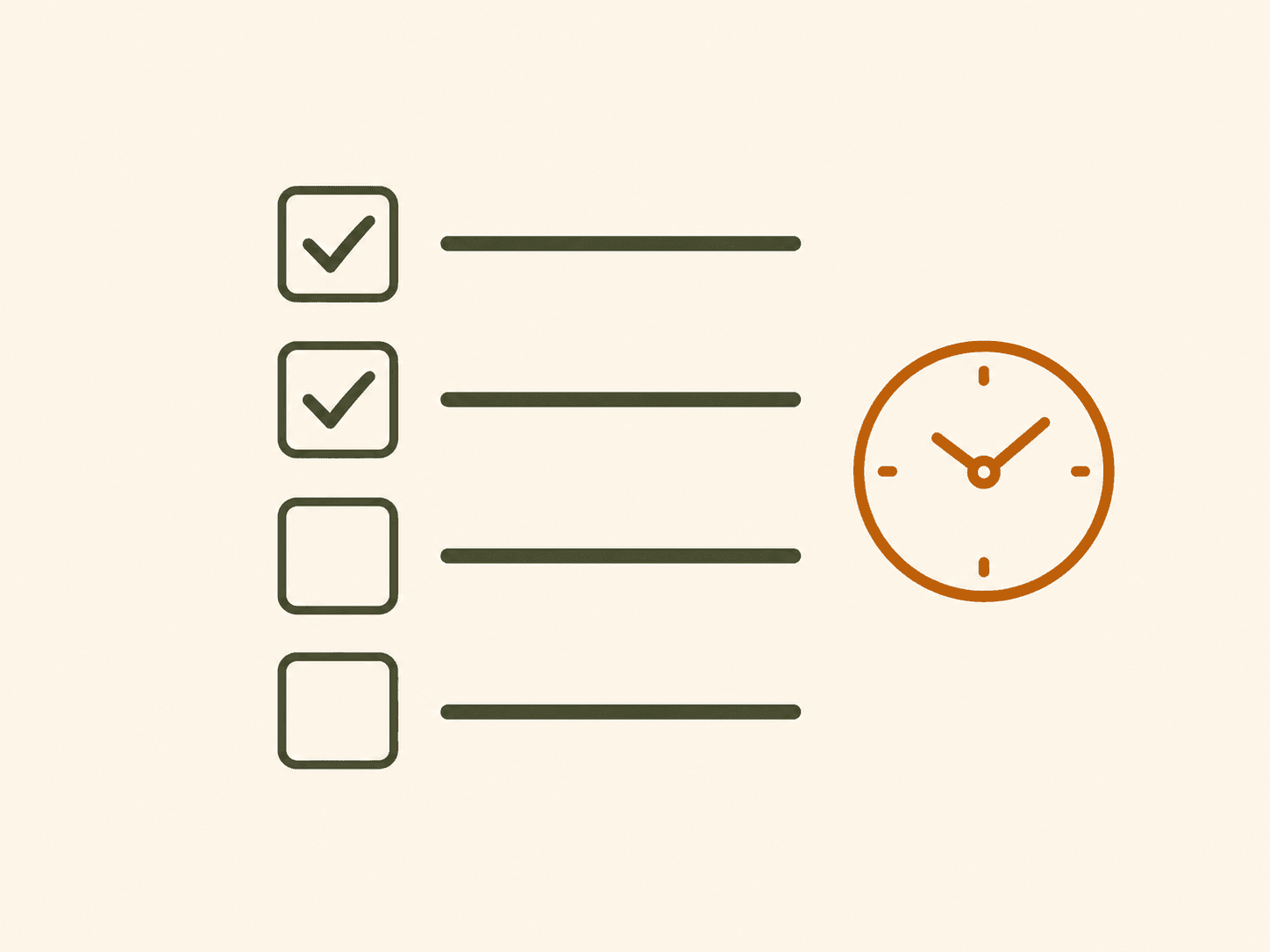 Illustration of a checklist with completed items representing a GEO audit
